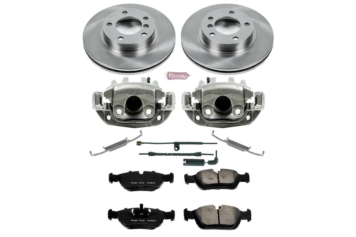 Power Stop Z17 Evolution Plus Stock Replacement Brake Kits with Calipers KCOE497