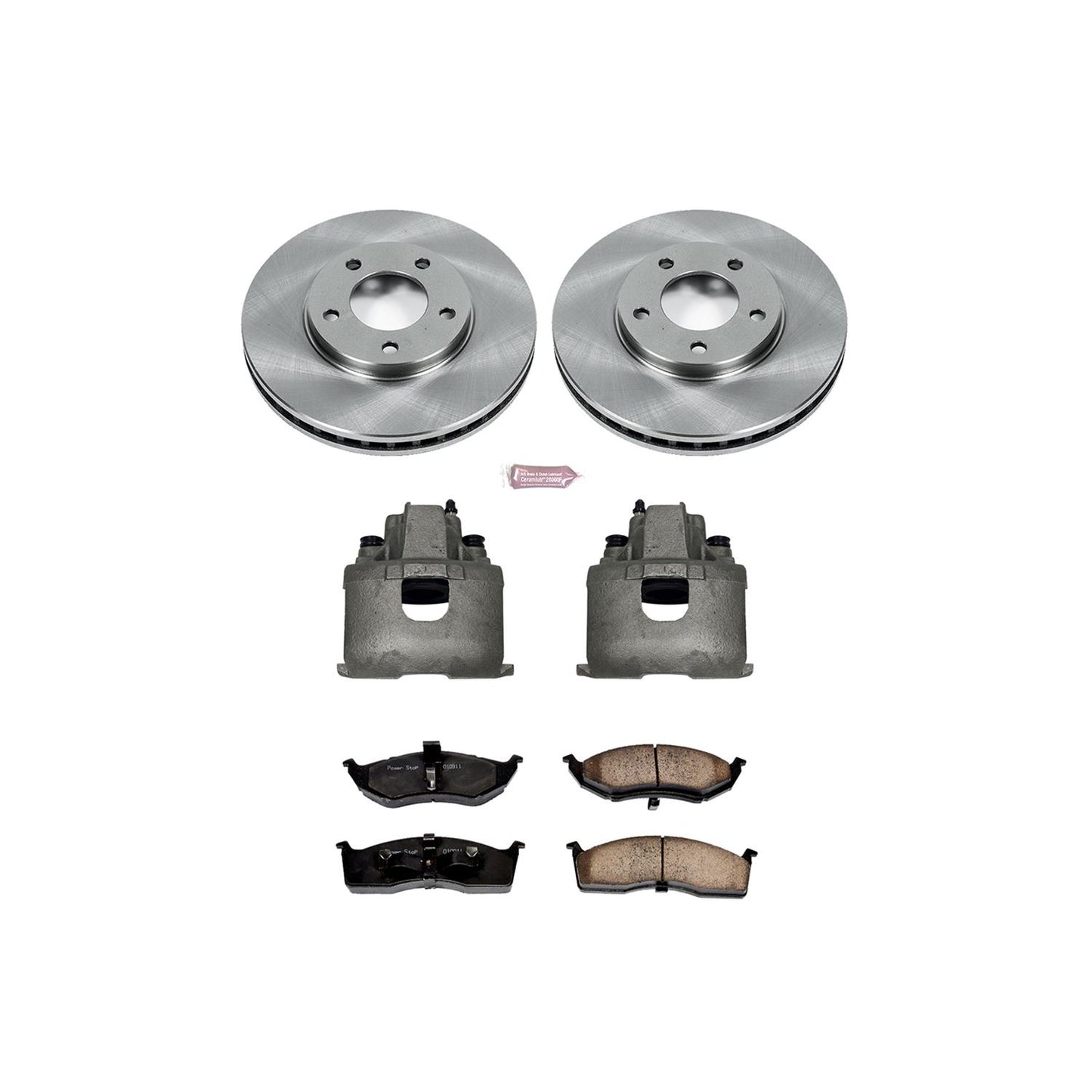 Power Stop Z17 Evolution Plus Stock Replacement Brake Kits with Calipers KCOE5035