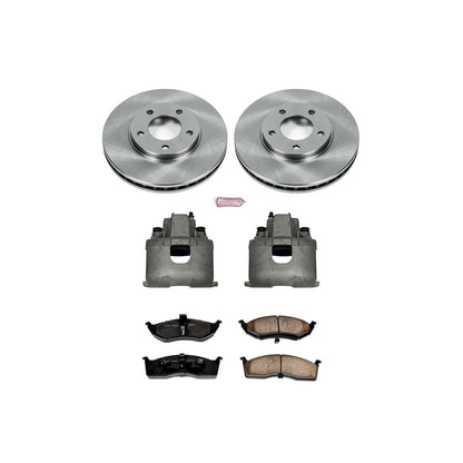 Power Stop Z17 Evolution Plus Stock Replacement Brake Kits with Calipers KCOE5035