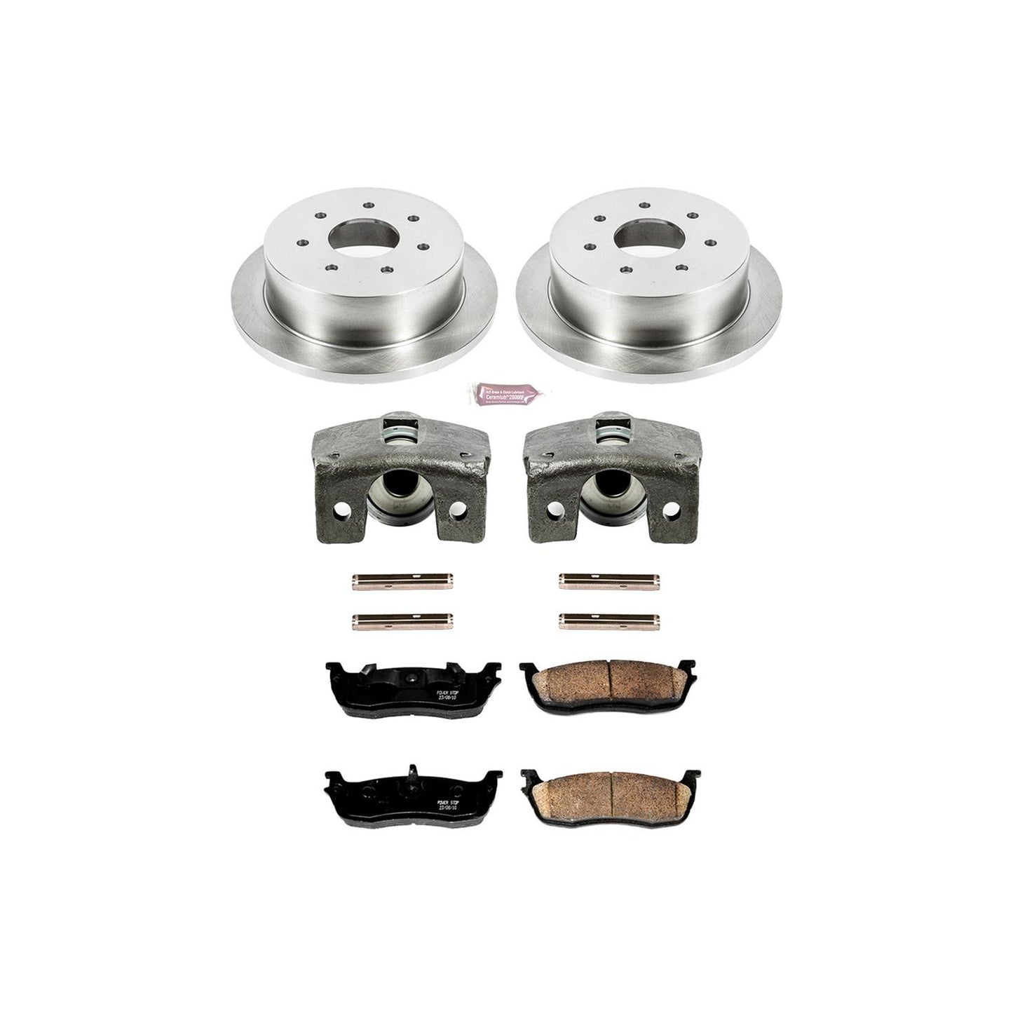 Power Stop Z17 Evolution Plus Stock Replacement Brake Kits with Calipers KCOE5147