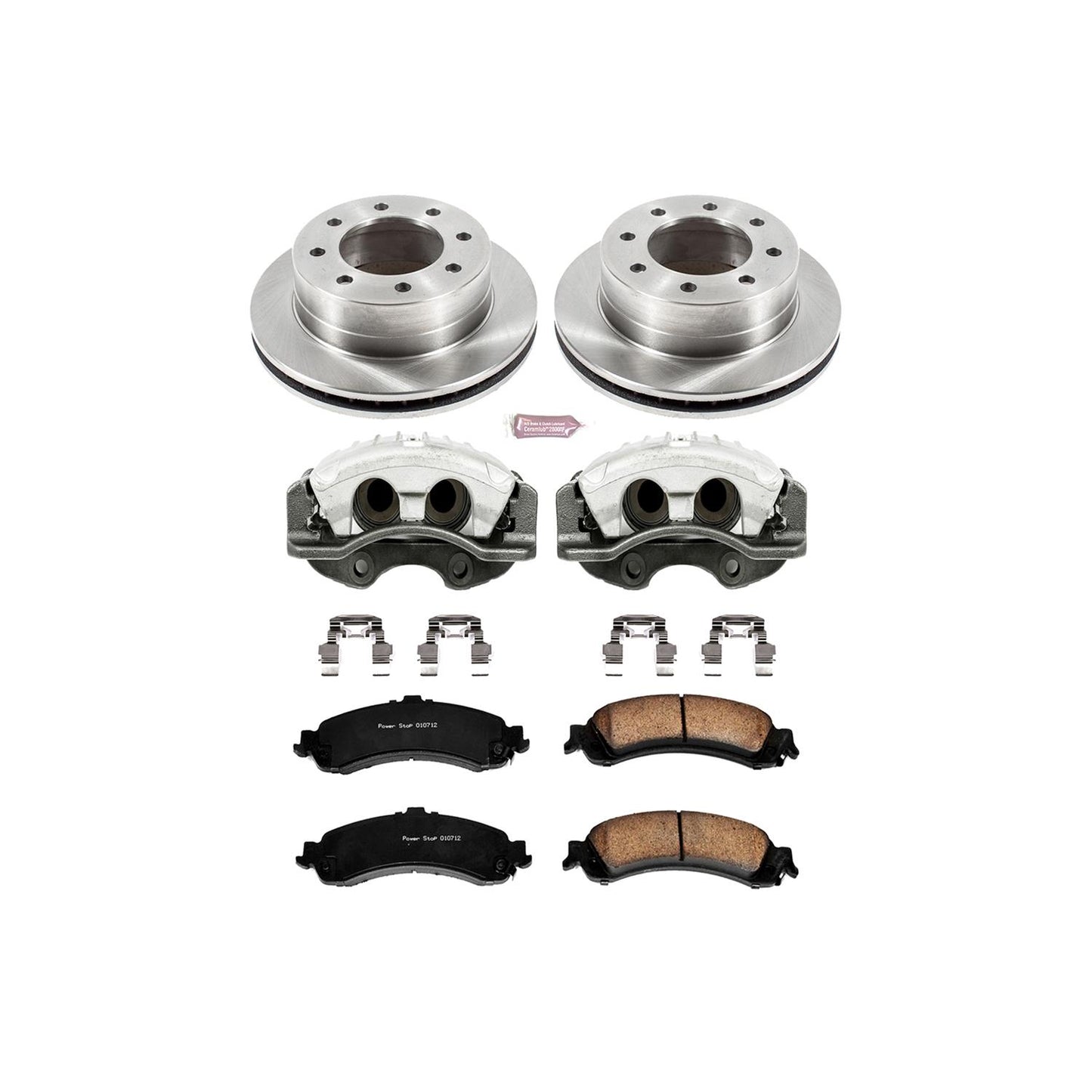 Power Stop Z17 Evolution Plus Stock Replacement Brake Kits with Calipers KCOE5225