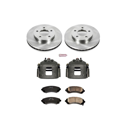 Power Stop Z17 Evolution Plus Stock Replacement Brake Kits with Calipers KCOE5233