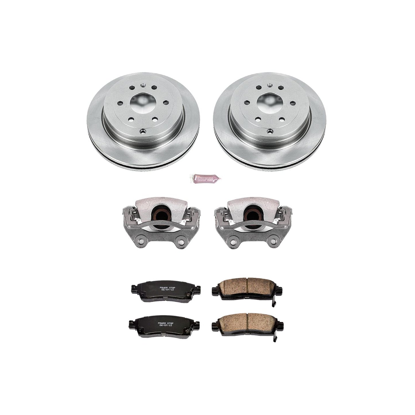 Power Stop Z17 Evolution Plus Stock Replacement Brake Kits with Calipers KCOE5262