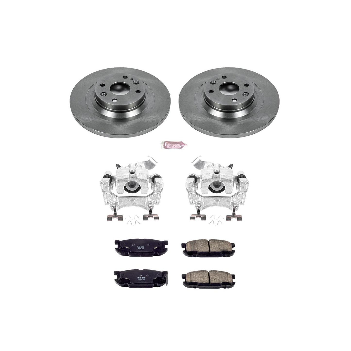 Power Stop Z17 Evolution Plus Stock Replacement Brake Kits with Calipers KCOE5267