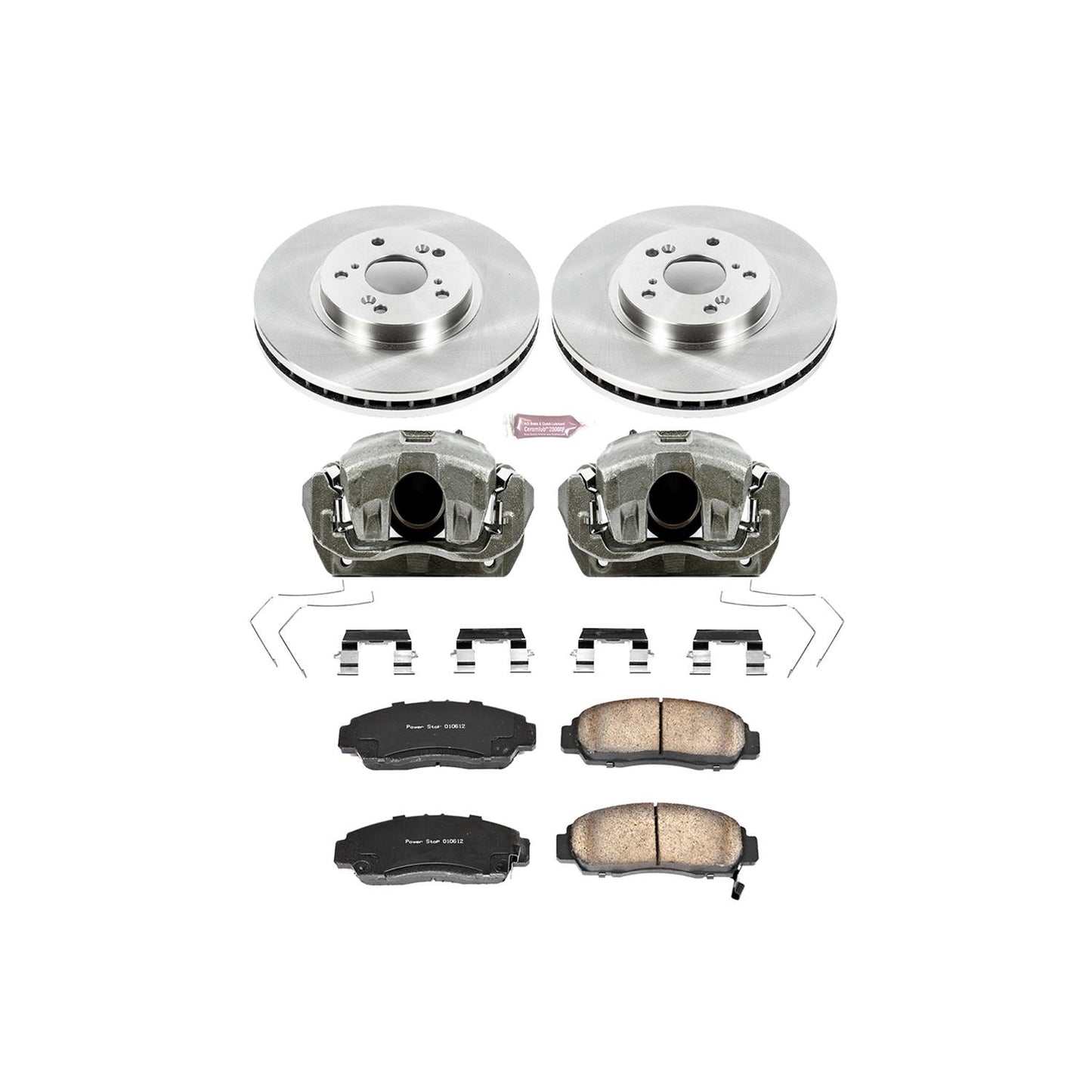 Power Stop Z17 Evolution Plus Stock Replacement Brake Kits with Calipers KCOE5392
