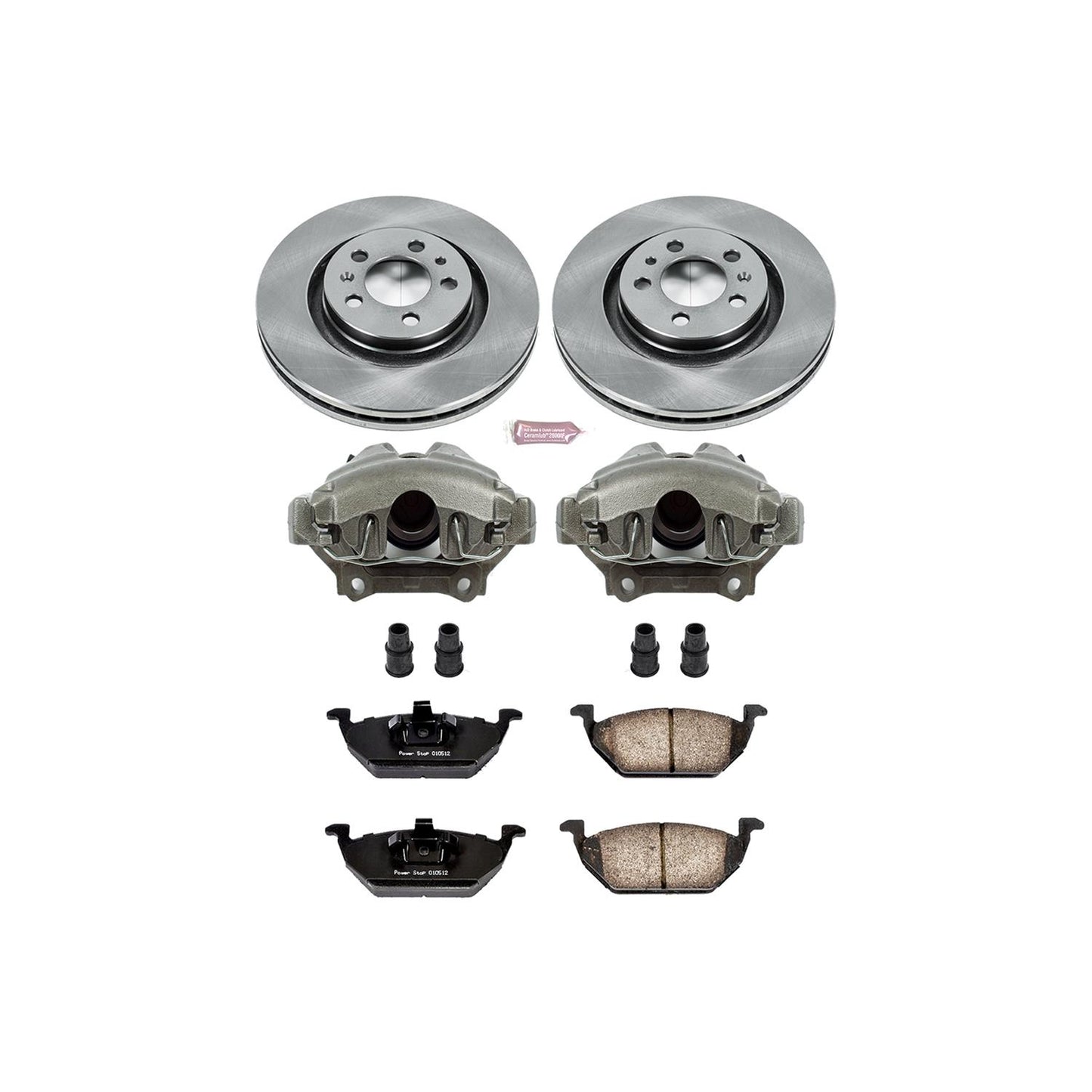 Power Stop Z17 Evolution Plus Stock Replacement Brake Kits with Calipers KCOE5401