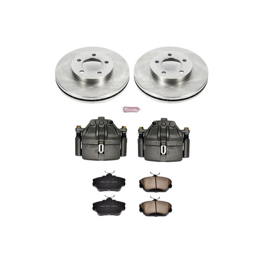 Power Stop Z17 Evolution Plus Stock Replacement Brake Kits with Calipers KCOE5406