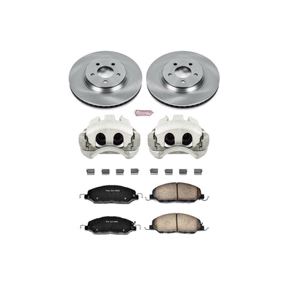 Power Stop Z17 Evolution Plus Stock Replacement Brake Kits with Calipers KCOE5407