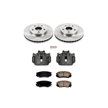 Power Stop Z17 Evolution Plus Stock Replacement Brake Kits with Calipers KCOE5522