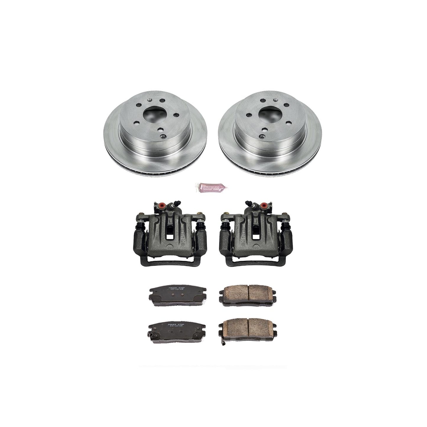 Power Stop Z17 Evolution Plus Stock Replacement Brake Kits with Calipers KCOE5558