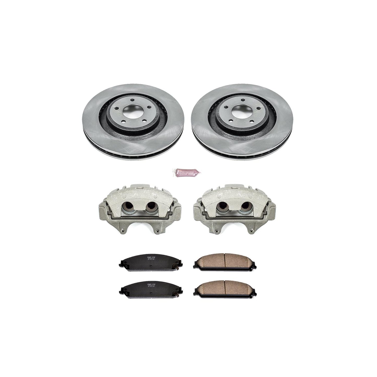 Power Stop Z17 Evolution Plus Stock Replacement Brake Kits with Calipers KCOE5565