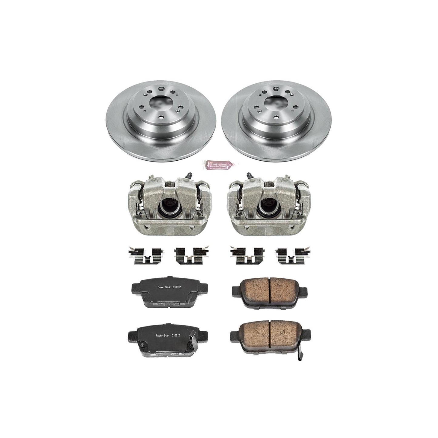 Power Stop Z17 Evolution Plus Stock Replacement Brake Kits with Calipers KCOE5854