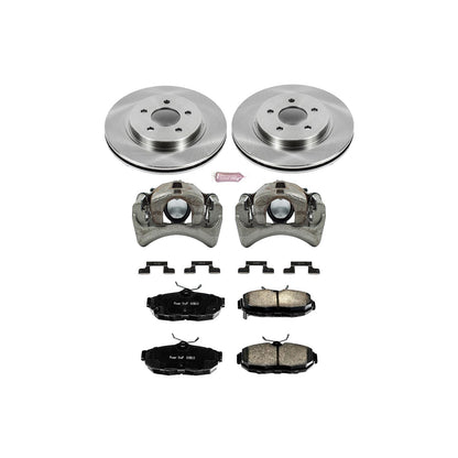 Power Stop Z17 Evolution Plus Stock Replacement Brake Kits with Calipers KCOE5941