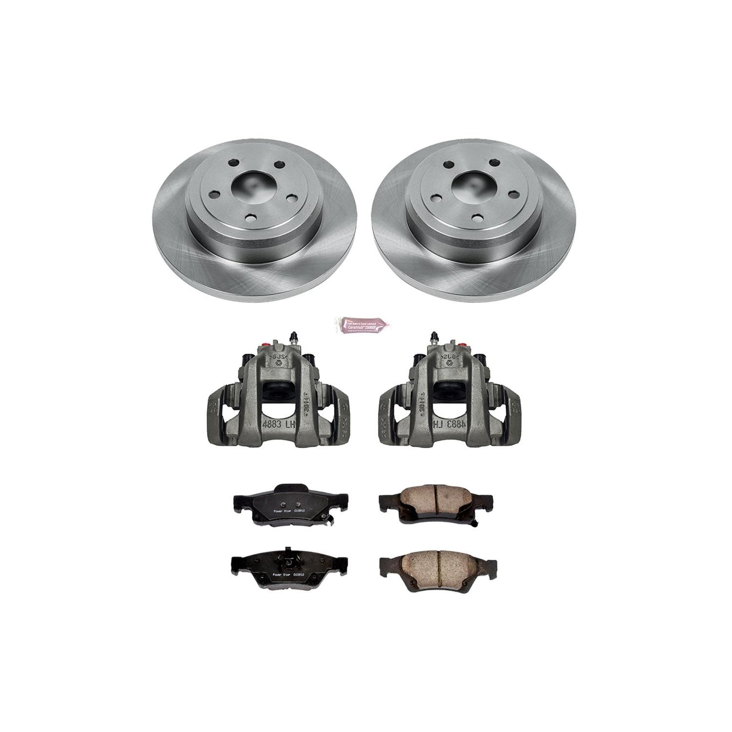 Power Stop Z17 Evolution Plus Stock Replacement Brake Kits with Calipers KCOE5950