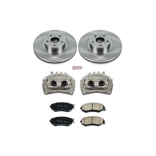 Power Stop Z17 Evolution Plus Stock Replacement Brake Kits with Calipers KCOE6082