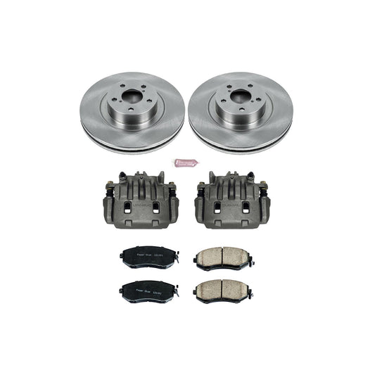 Power Stop Z17 Evolution Plus Stock Replacement Brake Kits with Calipers KCOE6082A