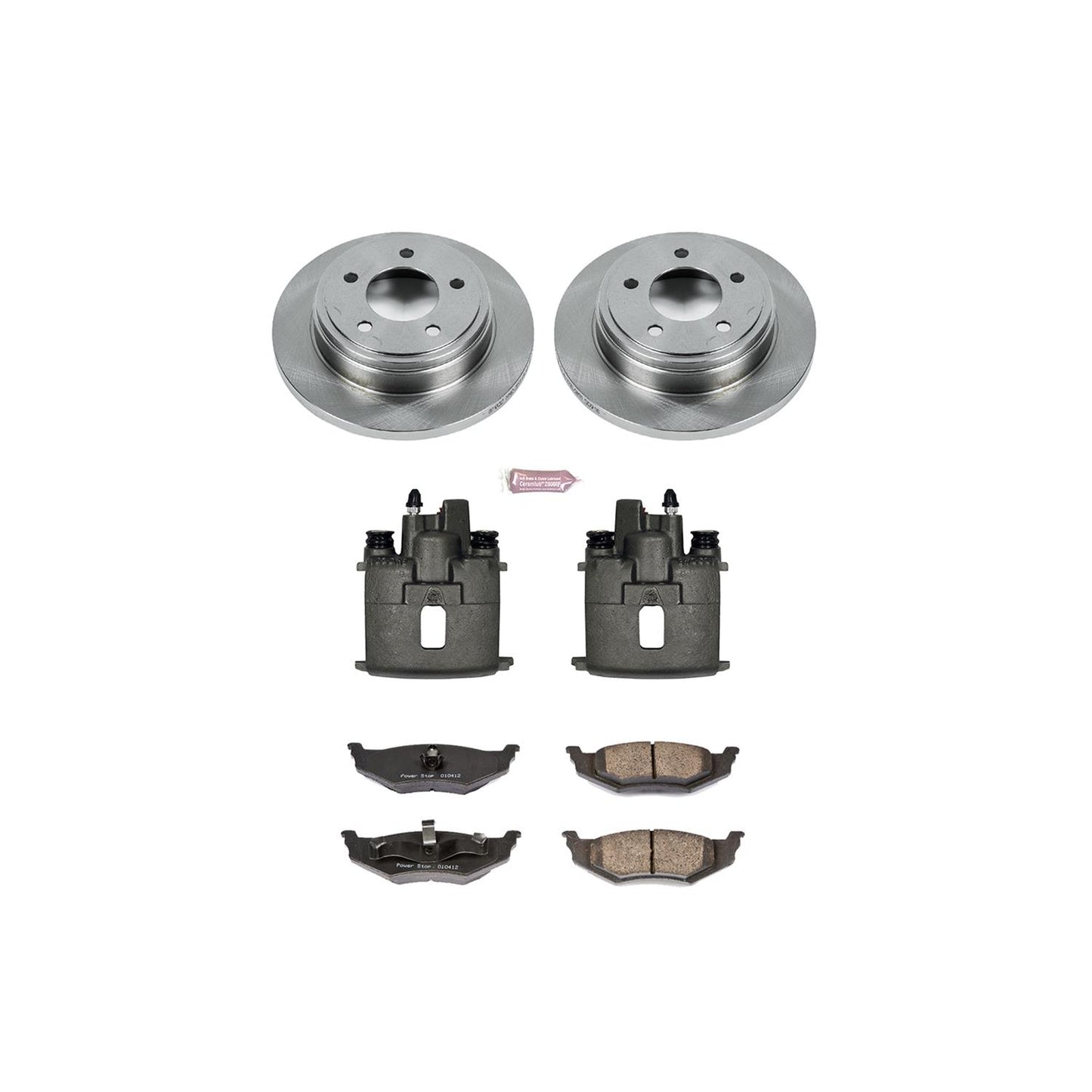 Power Stop Z17 Evolution Plus Stock Replacement Brake Kits with Calipers KCOE6263