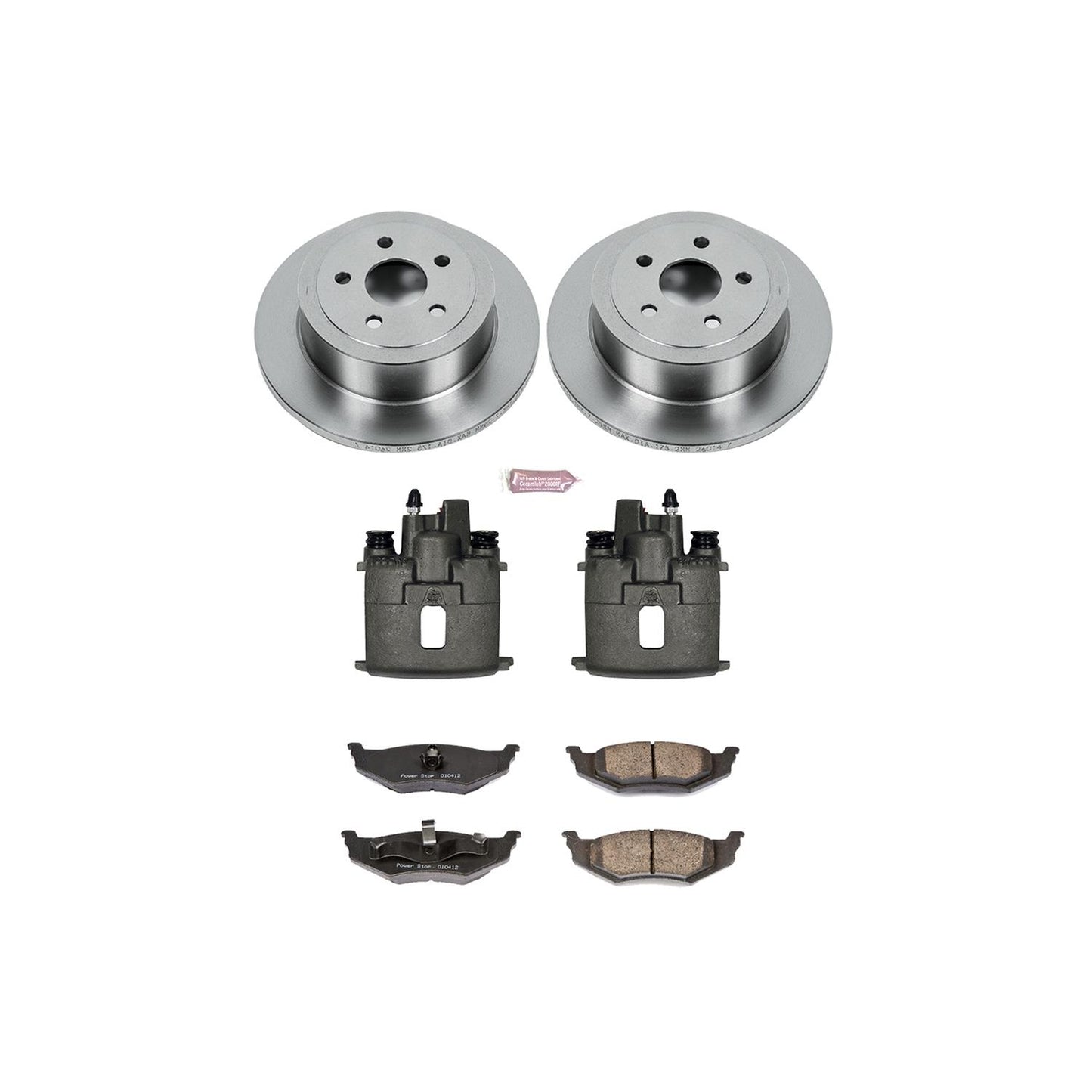 Power Stop Z17 Evolution Plus Stock Replacement Brake Kits with Calipers KCOE6266A