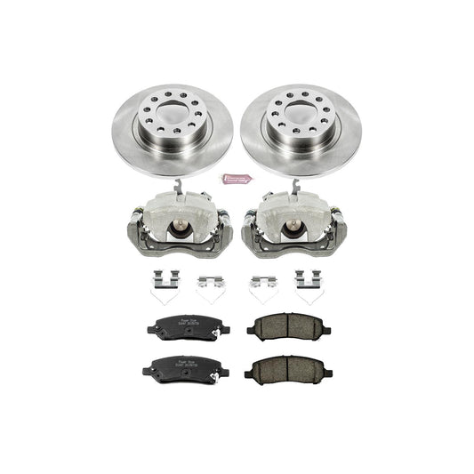 Power Stop Z17 Evolution Plus Stock Replacement Brake Kits with Calipers KCOE6371