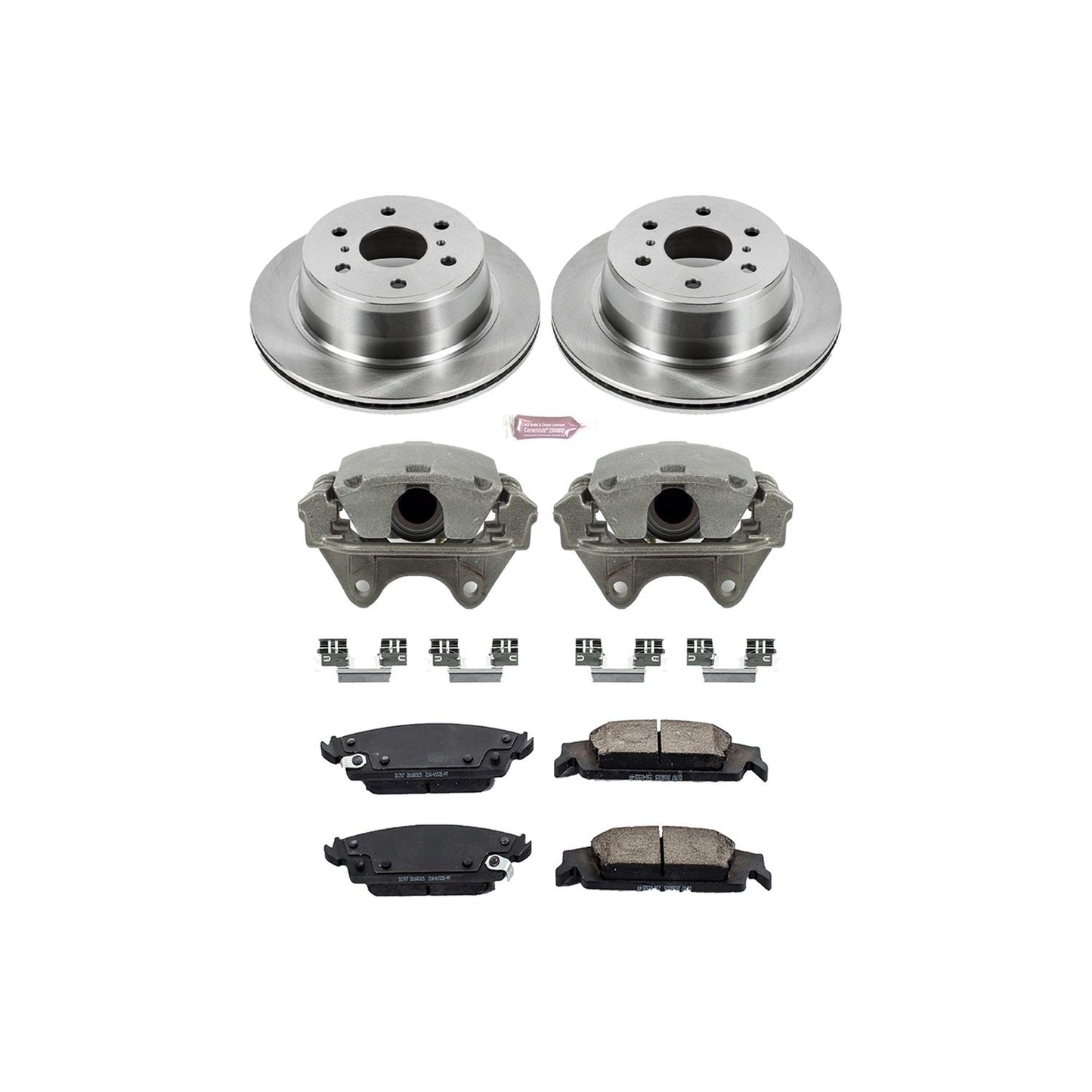 Power Stop Z17 Evolution Plus Stock Replacement Brake Kits with Calipers KCOE6562
