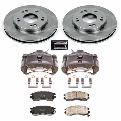 Power Stop Z17 Evolution Plus Stock Replacement Brake Kits with Calipers KCOE681C