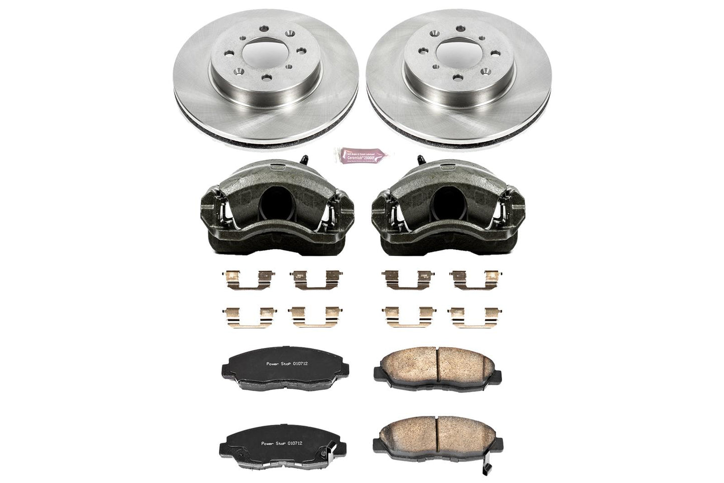 Power Stop Z17 Evolution Plus Stock Replacement Brake Kits with Calipers KCOE690