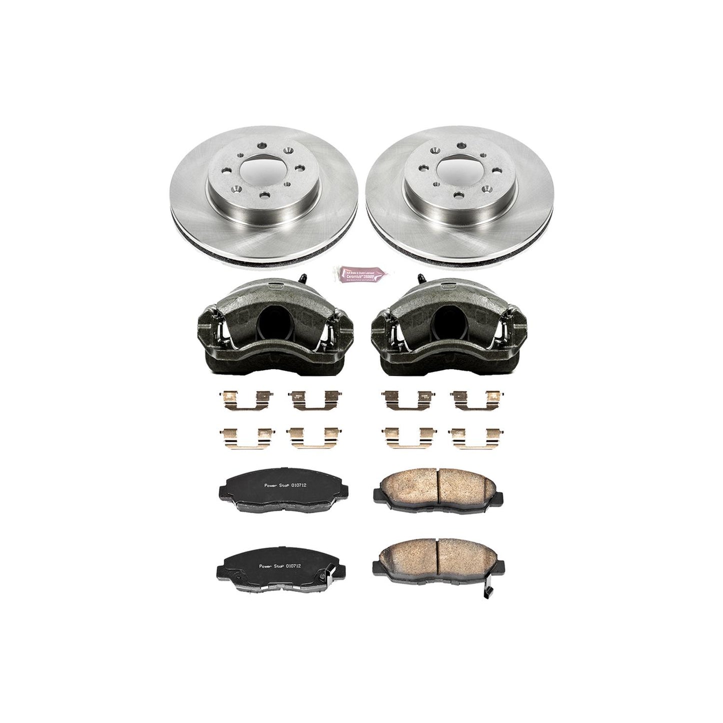 Power Stop Z17 Evolution Plus Stock Replacement Brake Kits with Calipers KCOE690