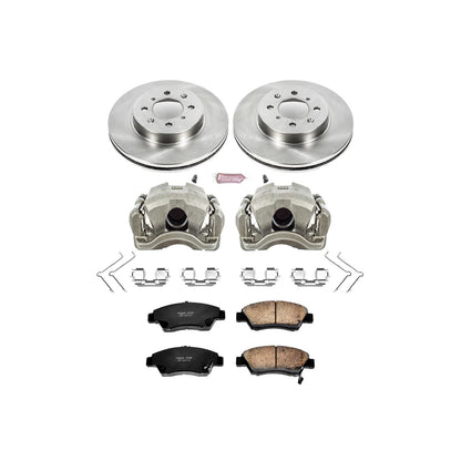 Power Stop Z17 Evolution Plus Stock Replacement Brake Kits with Calipers KCOE696