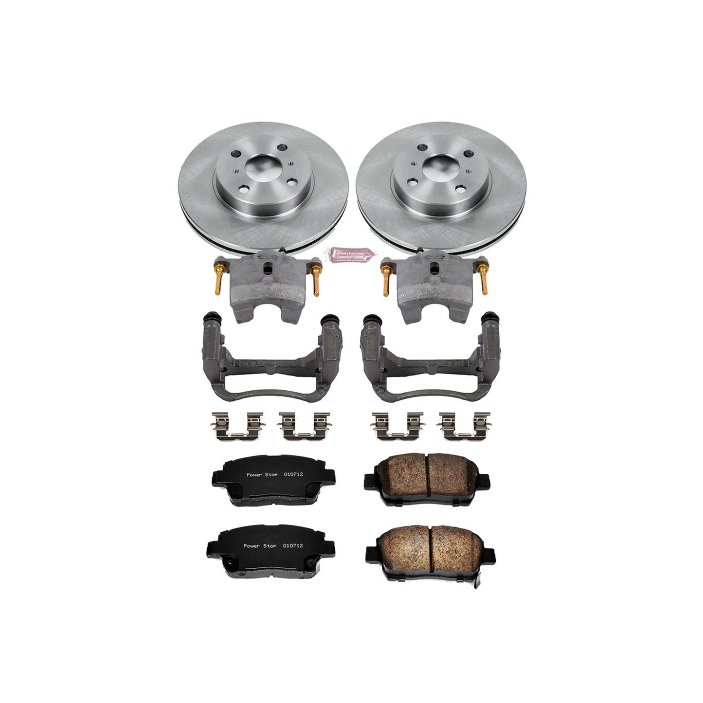 Power Stop Z17 Evolution Plus Stock Replacement Brake Kits with Calipers KCOE821