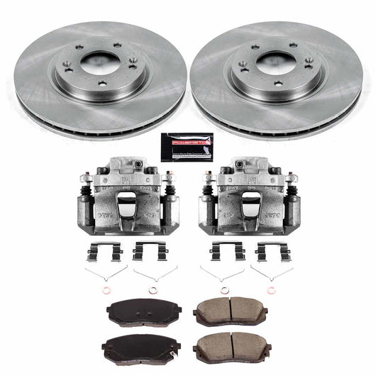 Power Stop Z17 Evolution Plus Stock Replacement Brake Kits with Calipers KCOE8621