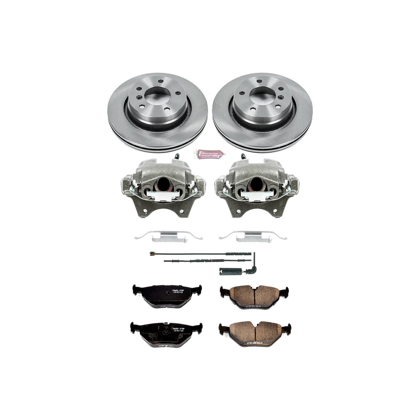 Power Stop Z17 Evolution Plus Stock Replacement Brake Kits with Calipers KCOE877