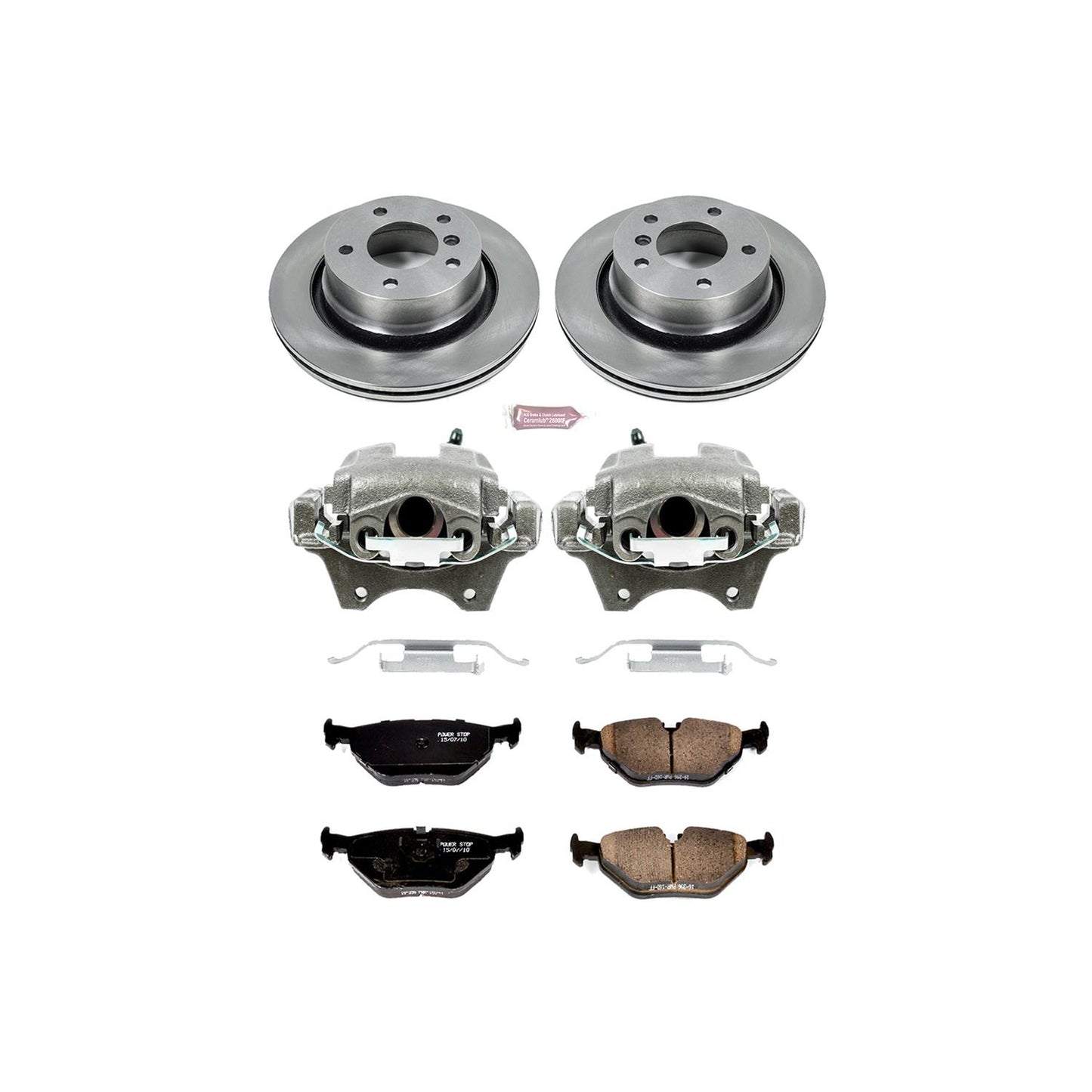 Power Stop Z17 Evolution Plus Stock Replacement Brake Kits with Calipers KCOE962