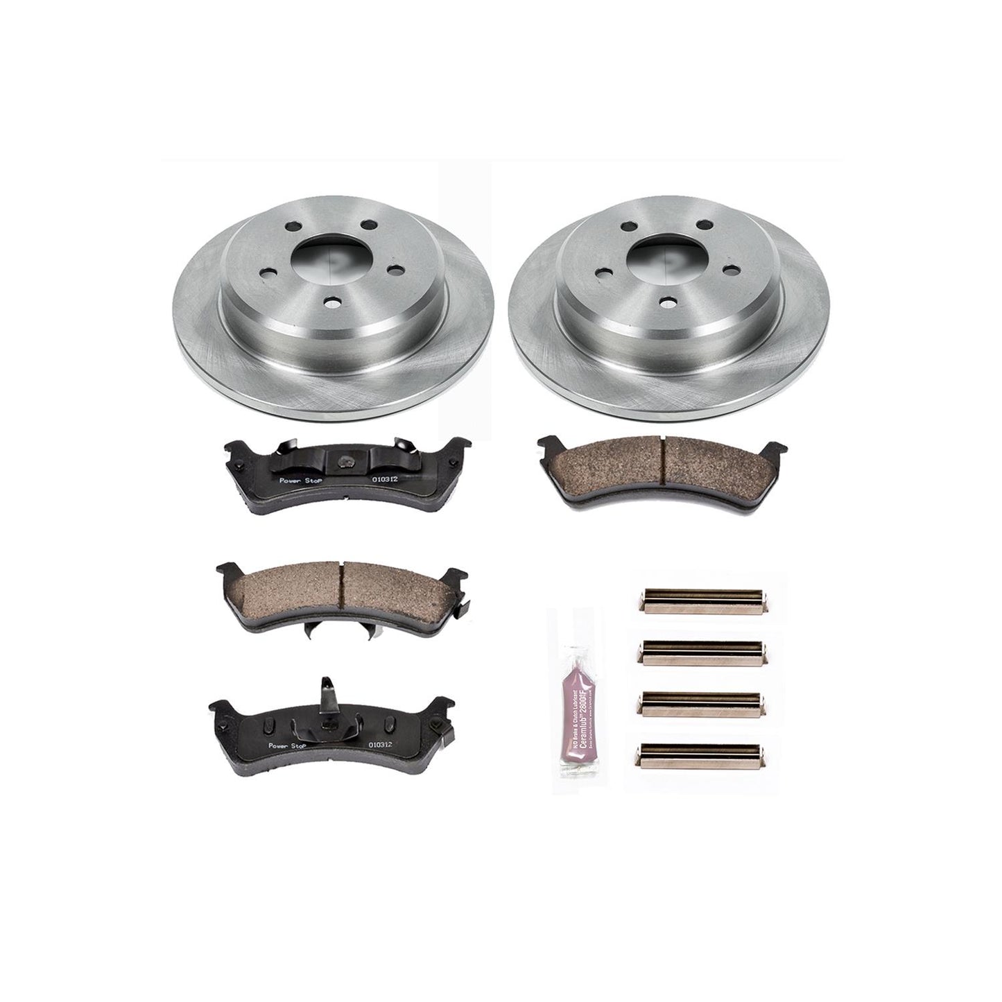 Power Stop Z17 Evolution Plus Stock Replacement Brake Kits with Calipers KCOE1858