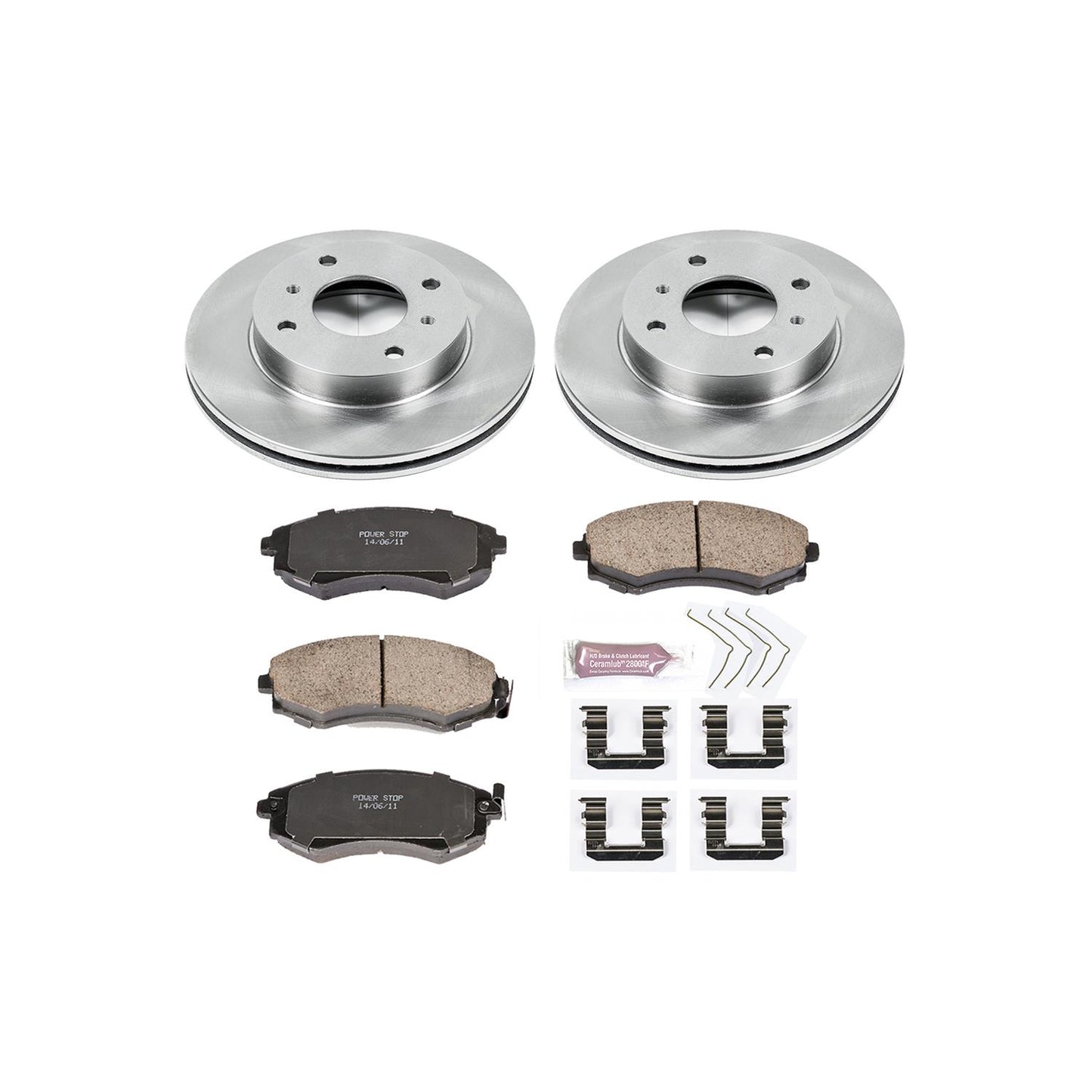 Power Stop Z17 Evolution Plus Stock Replacement Brake Kits KOE656