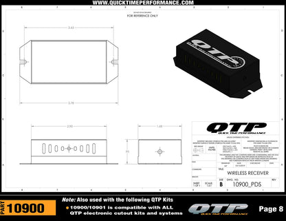 Quick Time Performance Wireless Exhaust Cutout Controllers 10900