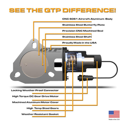 Quick Time Performance Electric Exhaust Cutouts QTEC30