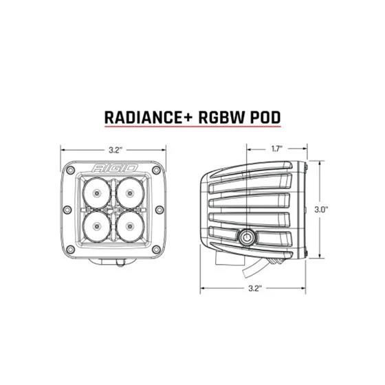 Rigid Industries Radiance Pod LED Lights 202053