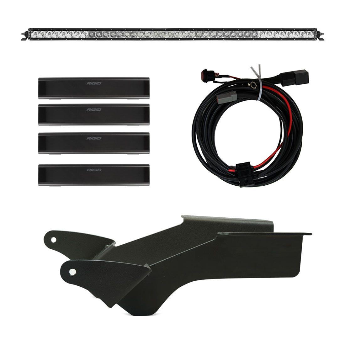 Rigid Industries Roof Rack Light Kit with a SR Spot/Flood Bar Combos 46726