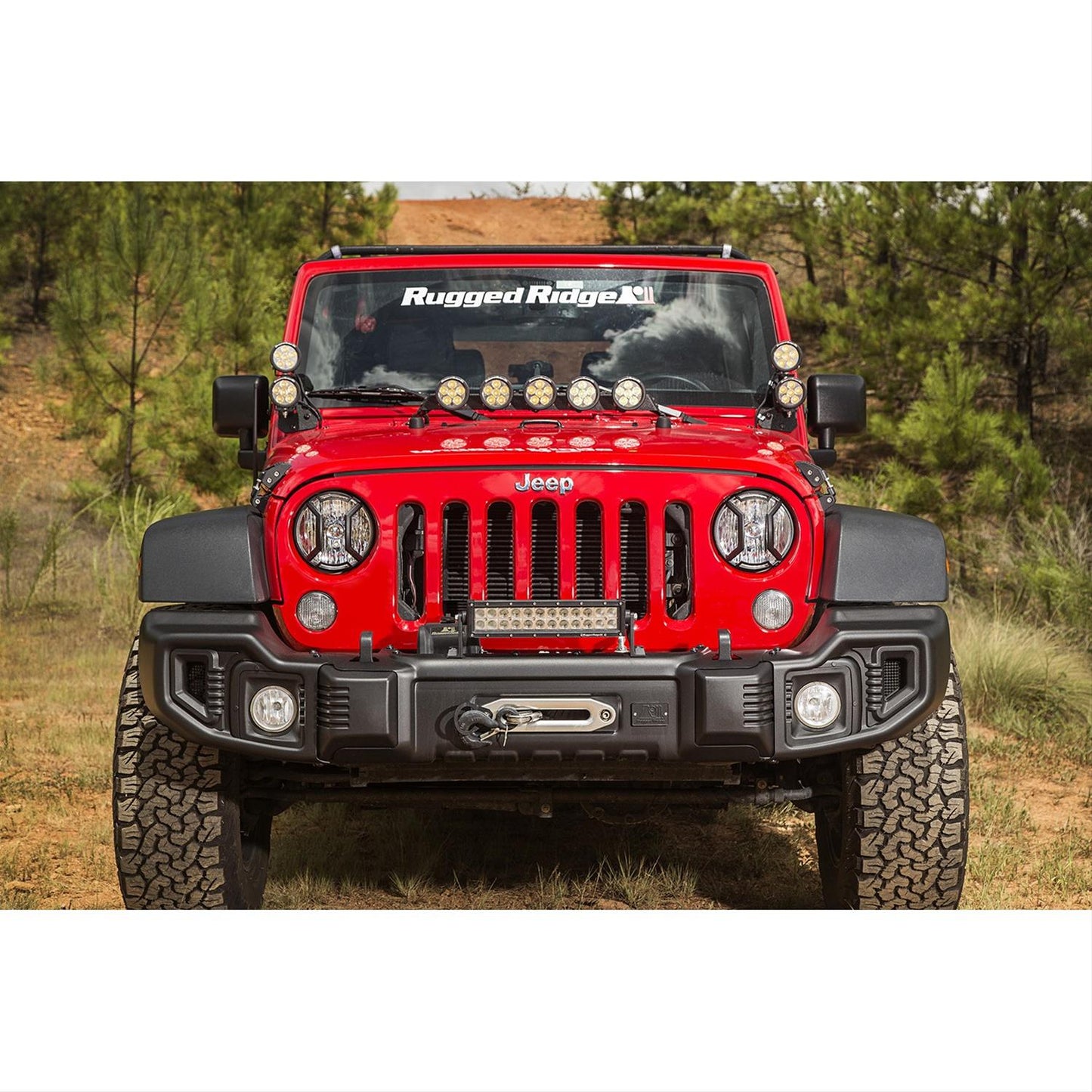 Rugged Ridge Elite Euro Headlight Guards 11230.12