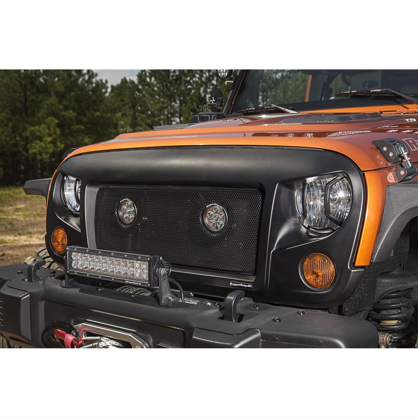 Rugged Ridge Elite Euro Headlight Guards 11230.12