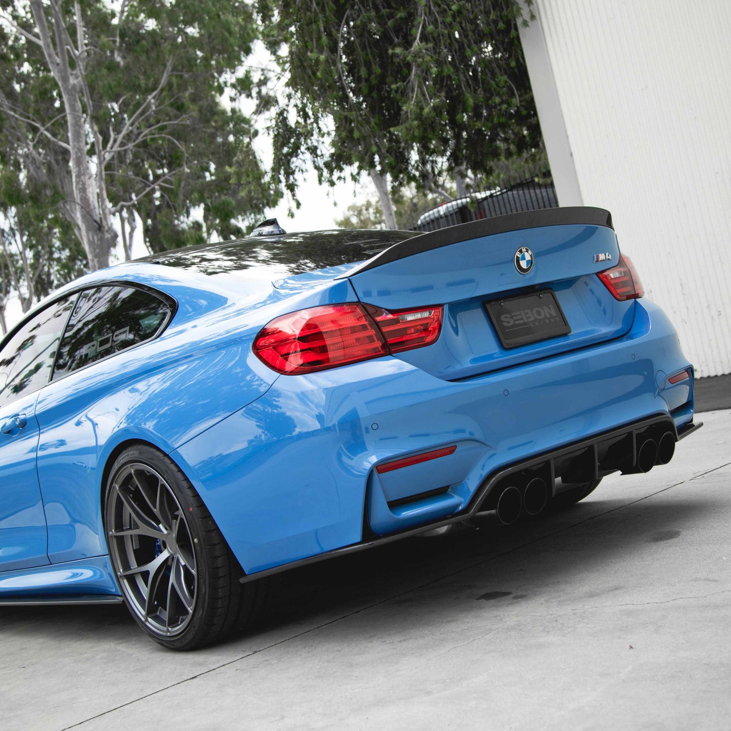 Seibon 15-18 BMW F82 M4 C-Style Carbon Fiber Rear Spoiler RS14BMWF82-C