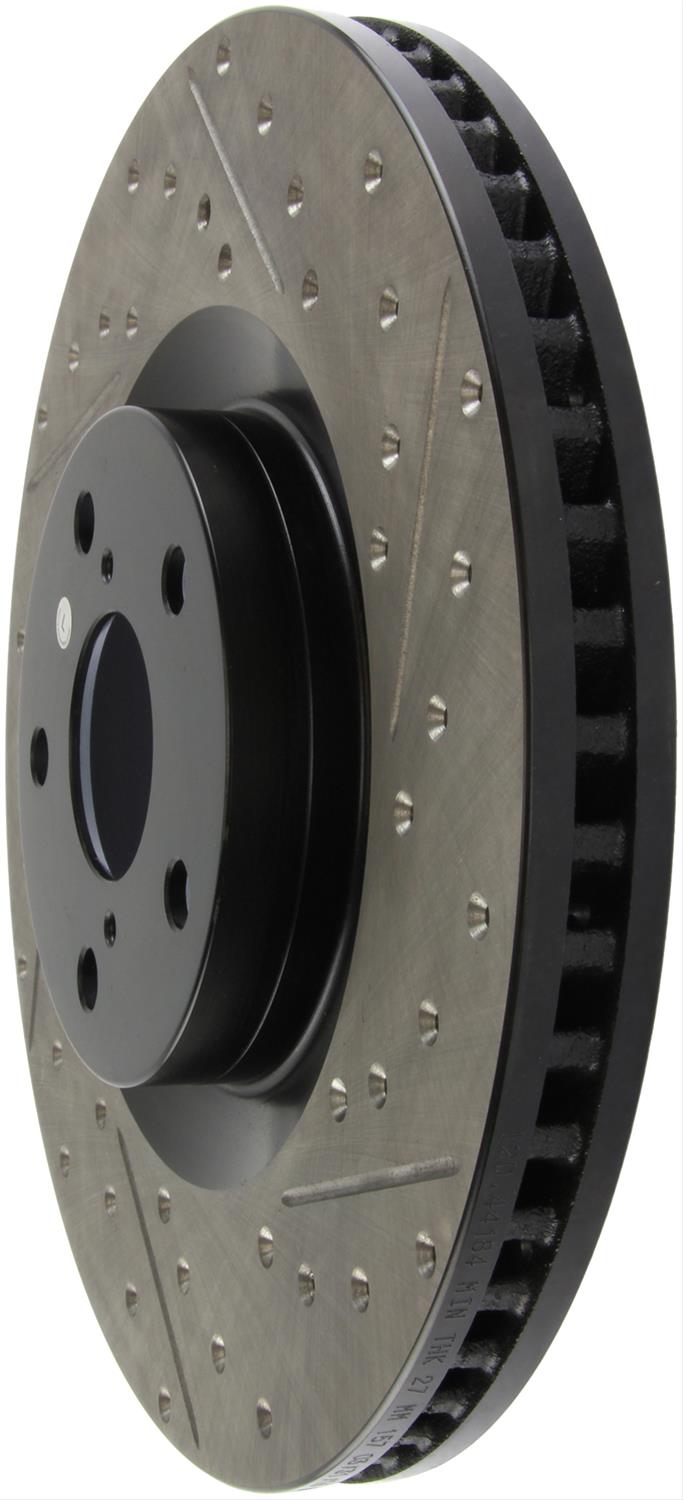 StopTech Drilled and Slotted Brake Rotors 127.66077R