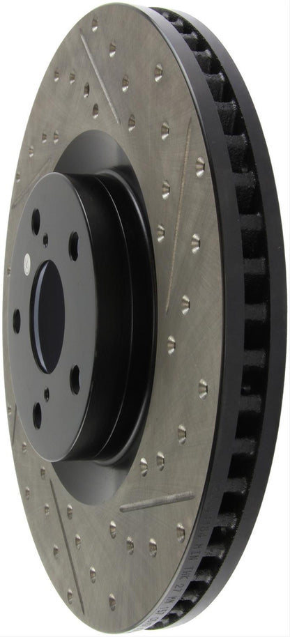 StopTech Drilled and Slotted Brake Rotors 127.66077R
