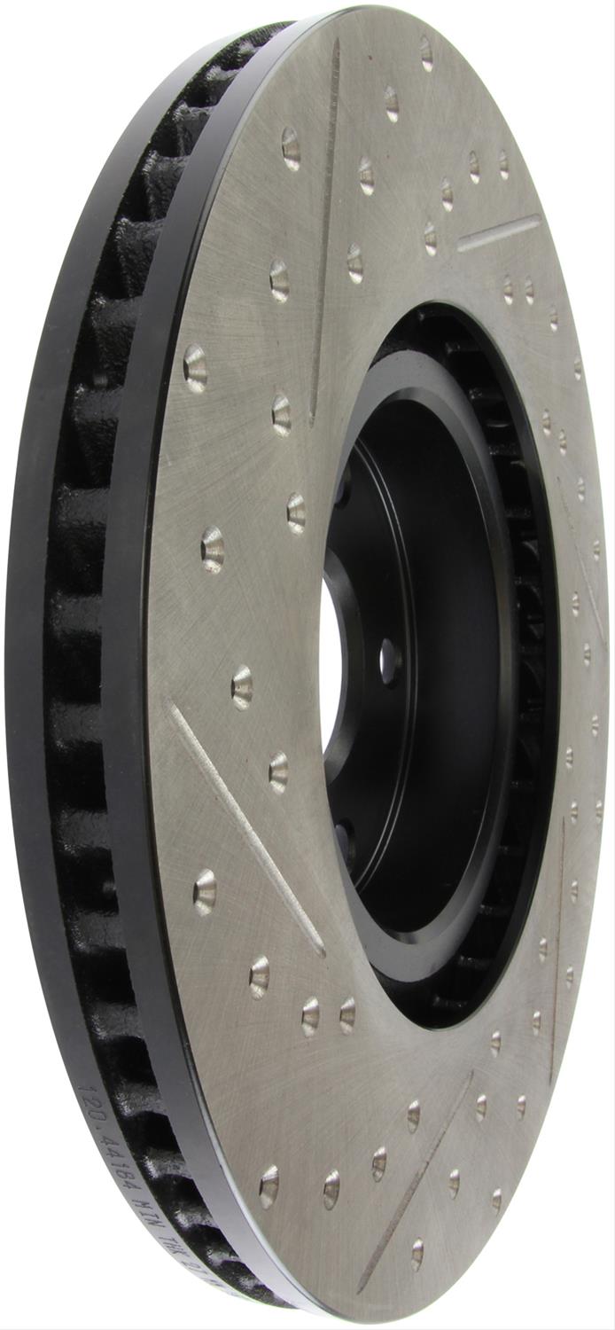 StopTech Drilled and Slotted Brake Rotors 127.66077R