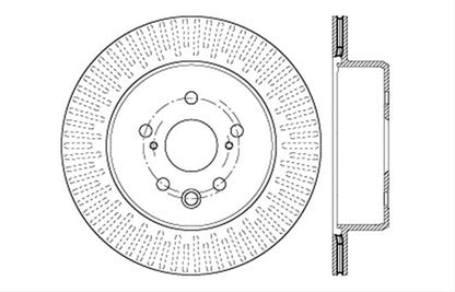 StopTech Drilled Brake Rotors 128.44189R