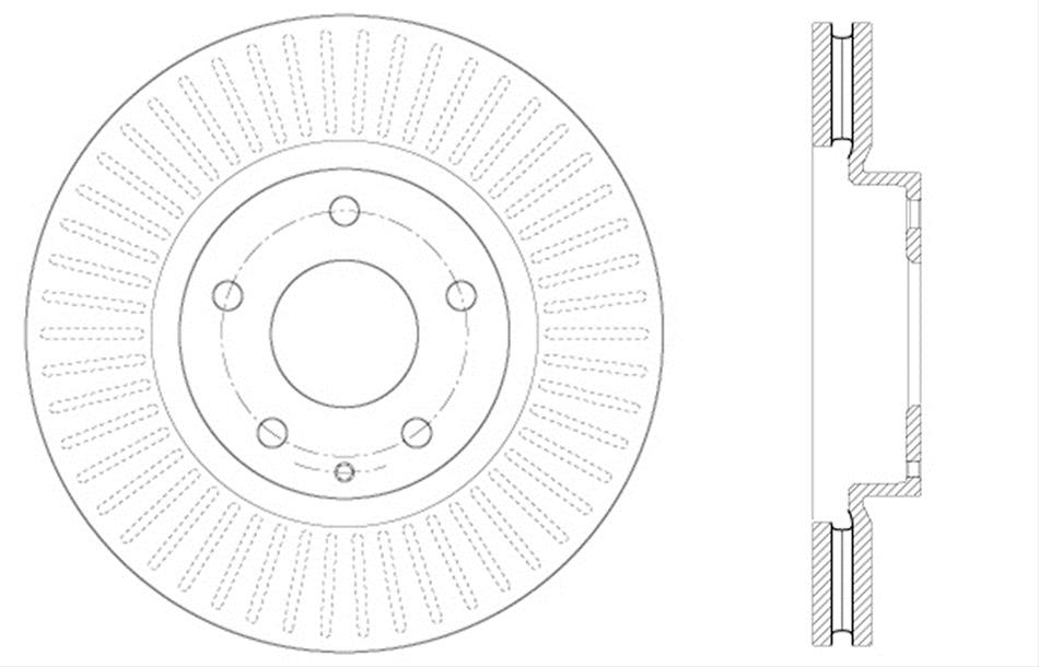 StopTech Drilled Brake Rotors 128.45084L