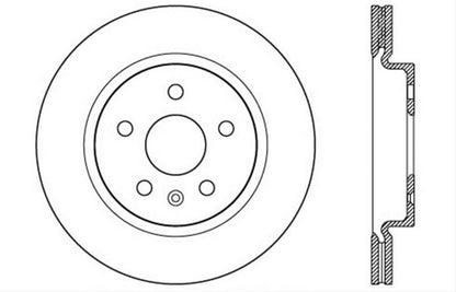 StopTech Drilled Brake Rotors 128.62127R