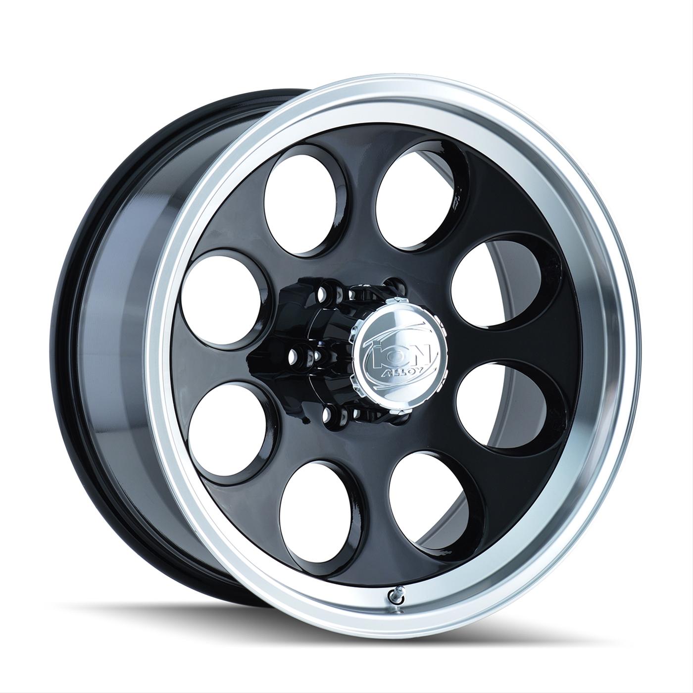 ION Alloy Series 171 Black Polished Lip Wheels 171-8970B