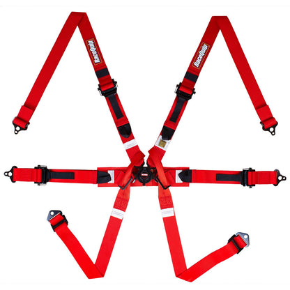 RaceQuip 6-Point All 2 in. Harnesses with Euro Sub Belts 857017RQP