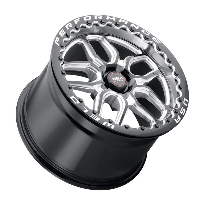 Weld Performance Laguna Beadlock Gloss Black Wheels S90780563P65